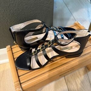 Patent Leather Heeled Sandals